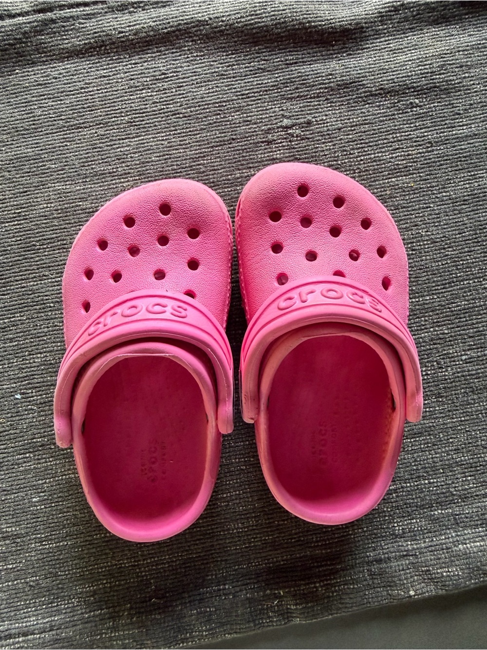 CROCS Kids Pink Classic Clog Sandals